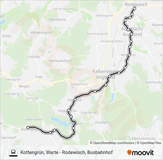 50 Bus Line Map