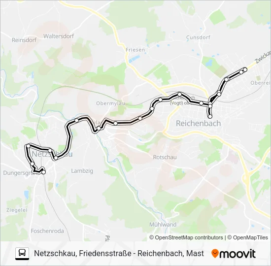 Автобус 85: карта маршрута