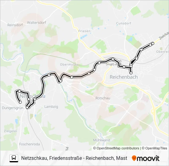 Автобус 85: карта маршрута