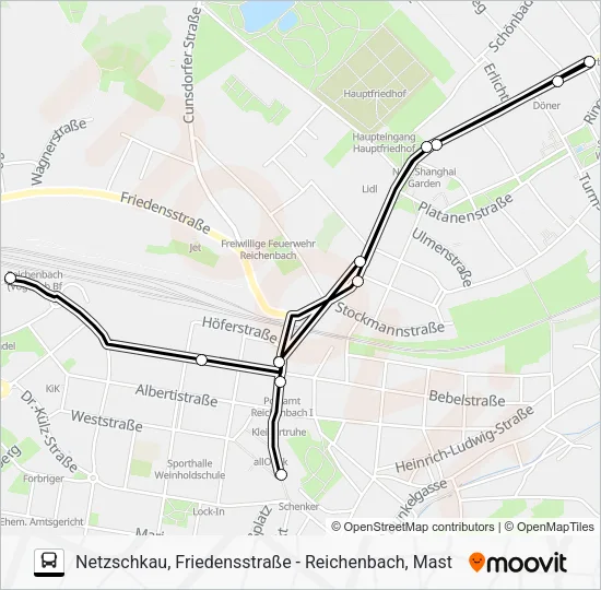 Автобус 85: карта маршрута