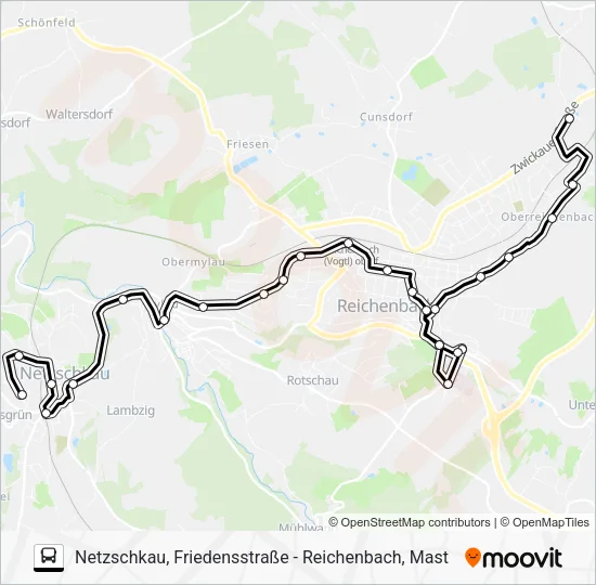 Автобус 85: карта маршрута