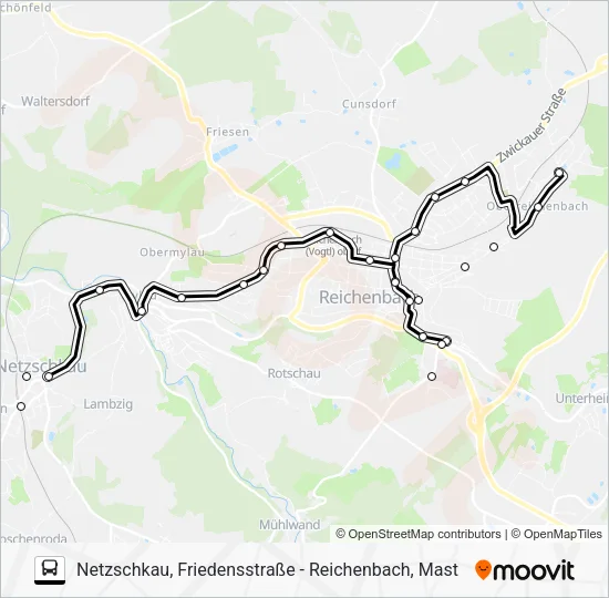 Автобус 85: карта маршрута