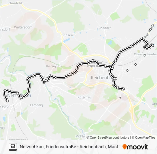 Автобус 85: карта маршрута