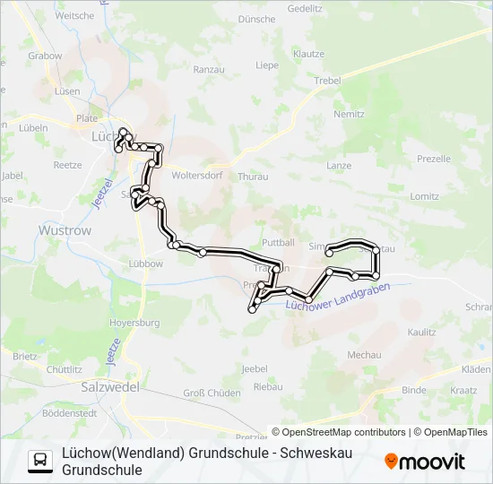 8501 Bus Line Map