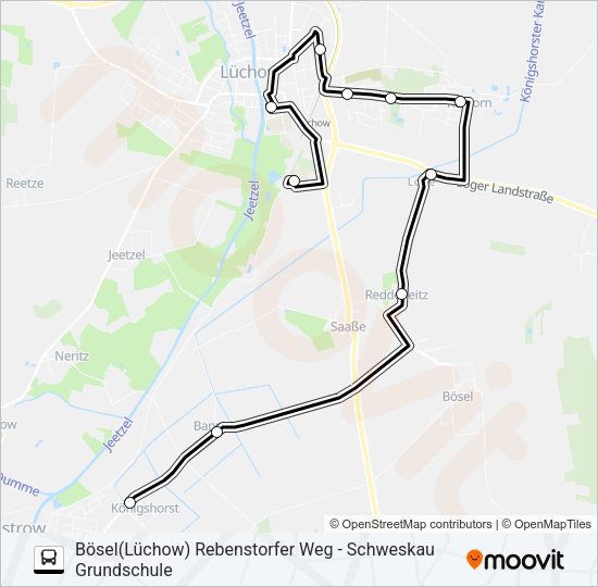 8501 Bus Line Map