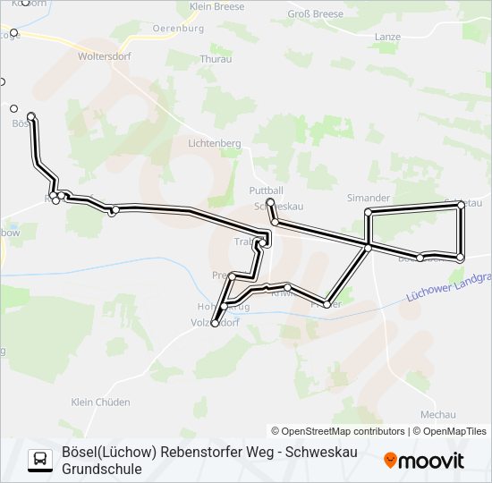 8501 Bus Line Map