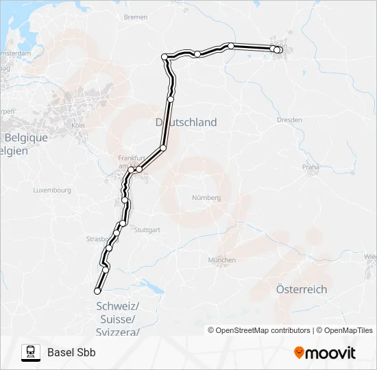 Поезд 12: карта маршрута