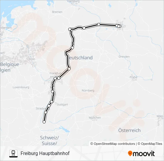 Поезд 12: карта маршрута