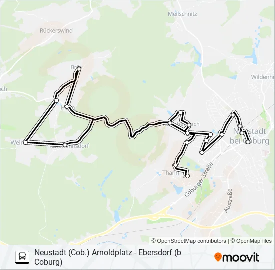 A1 Bus Line Map