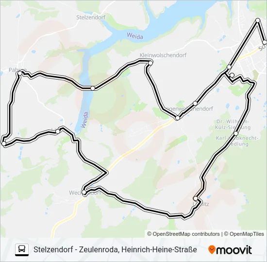 35 Bus Line Map