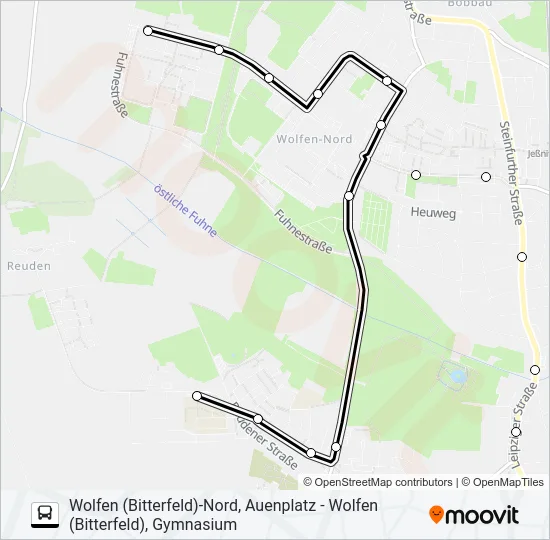 401 Bus Line Map