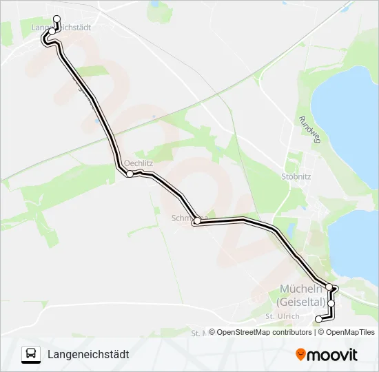 702 Bus Line Map