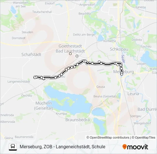 726 Bus Line Map