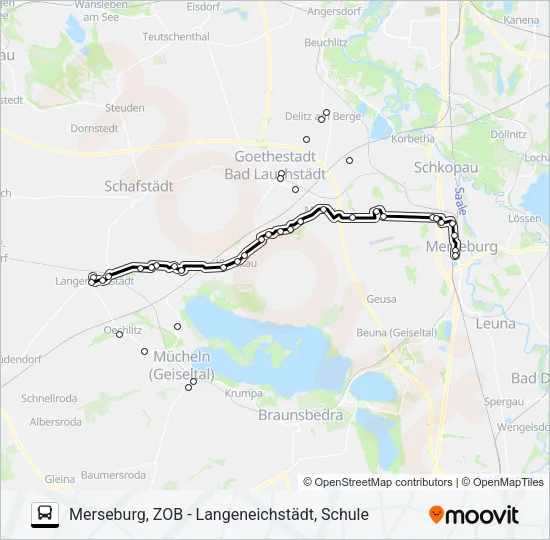 726 Bus Line Map