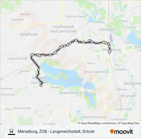 726 Bus Line Map