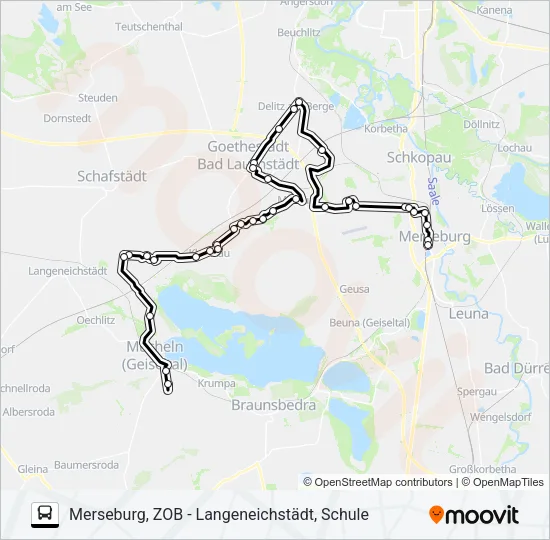 726 Bus Line Map
