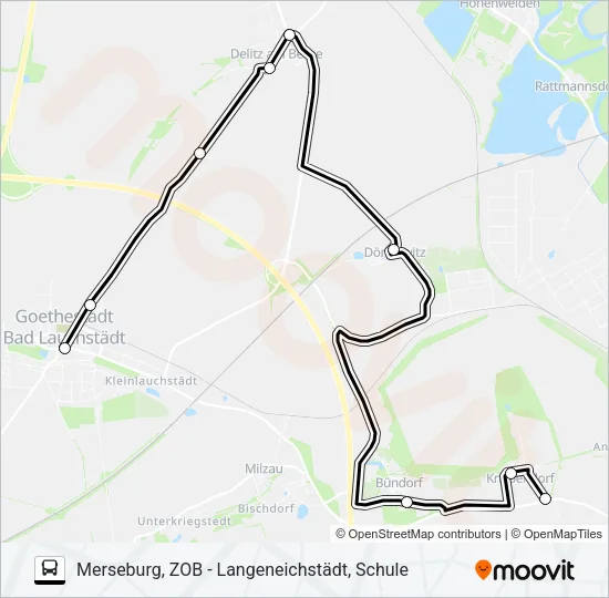 Buslinie 726 Karte