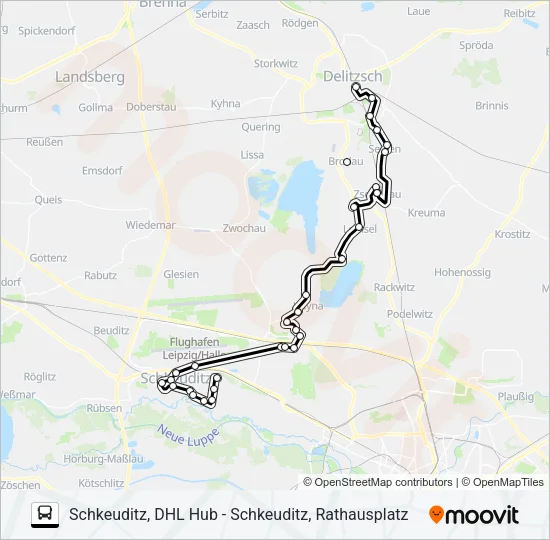 207 Bus Line Map