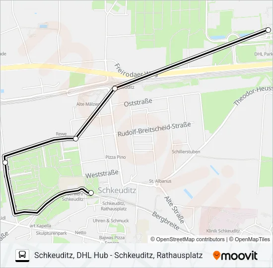 207 Bus Line Map