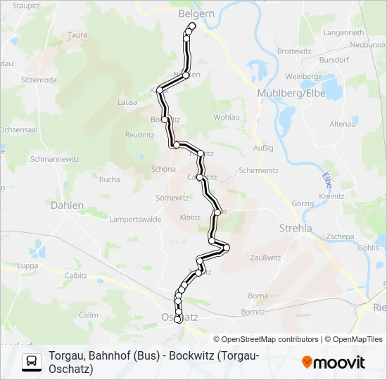 764 Bus Line Map