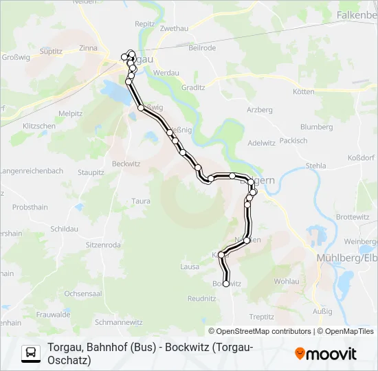 764 Bus Line Map