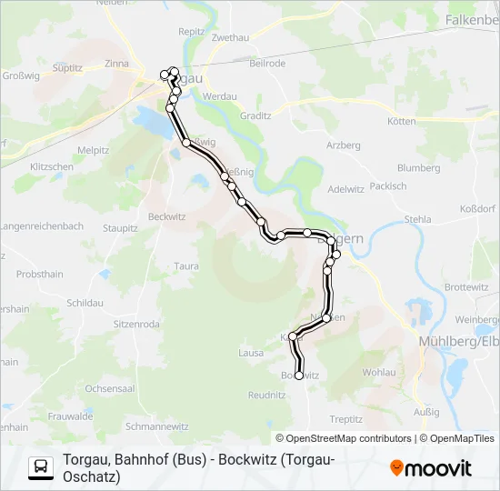 764 Bus Line Map