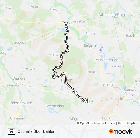 781 Bus Line Map