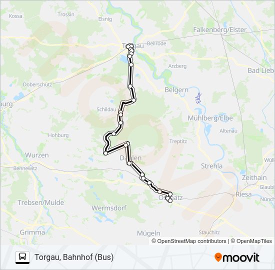 Автобус 781: карта маршрута