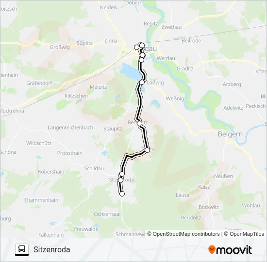 781 Bus Line Map