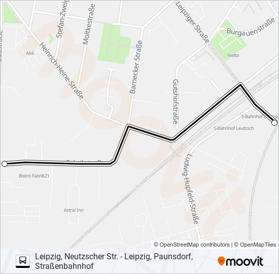 Автобус E: карта маршрута
