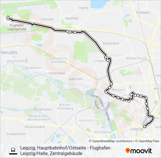 NXL Bus Line Map