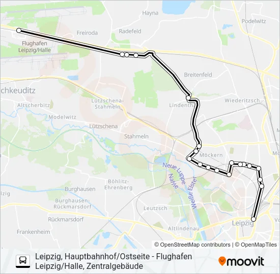 NXL Bus Line Map