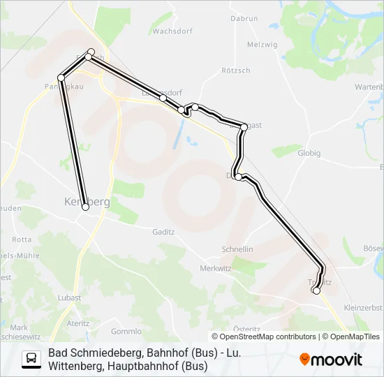 333 Bus Line Map