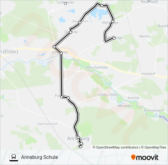 362 Bus Line Map