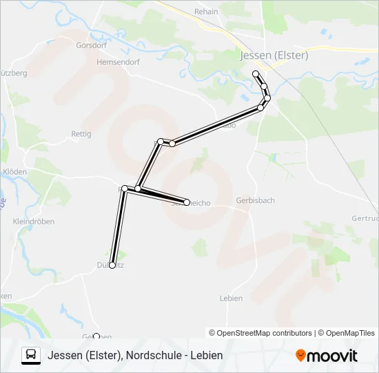 364 Bus Line Map