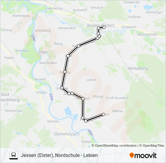 364 Bus Line Map
