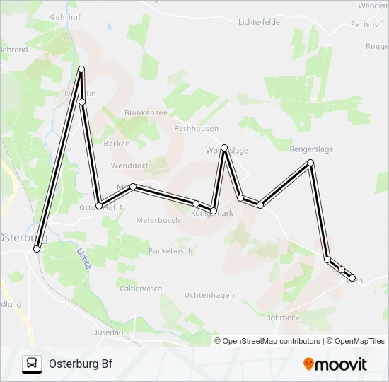 964 Bus Line Map