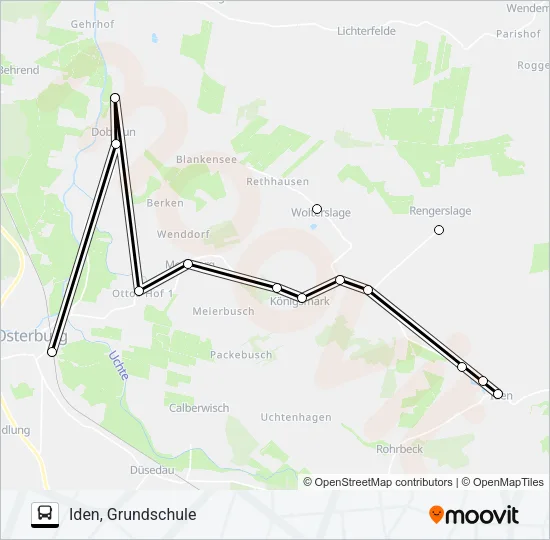 964 Bus Line Map
