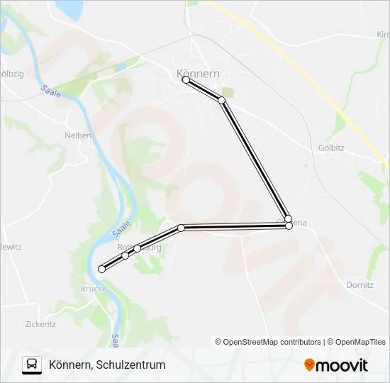 325 Bus Line Map