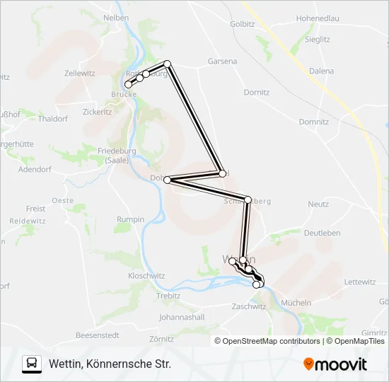 325 Bus Line Map