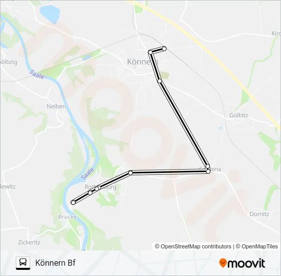 325 Bus Line Map