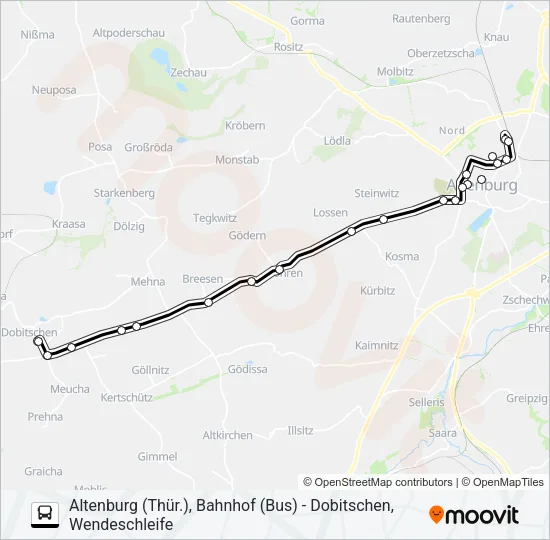 570 Bus Line Map