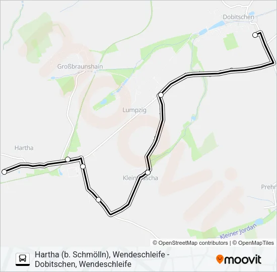 573 Bus Line Map