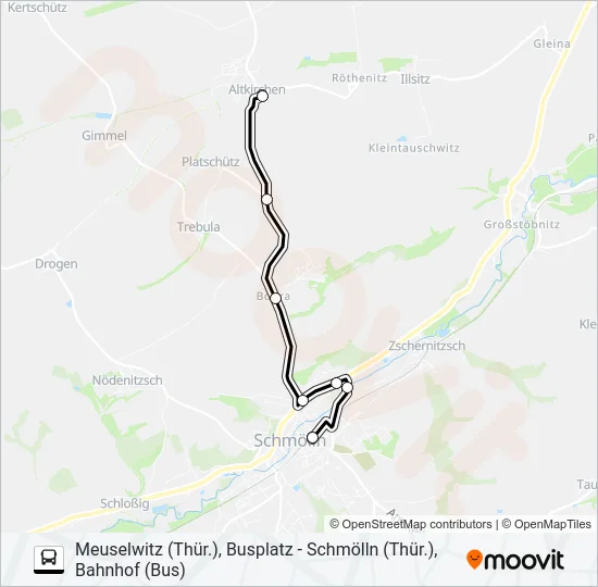 680 Bus Line Map