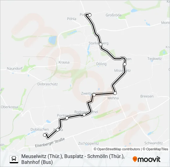 680 Bus Line Map