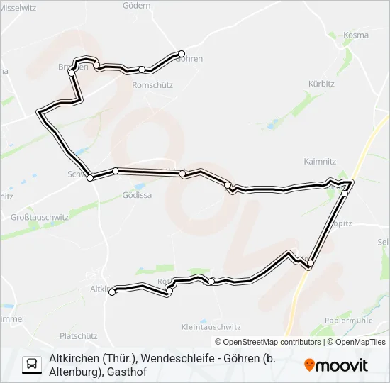 681 Bus Line Map