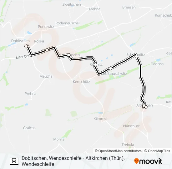 682 Bus Line Map