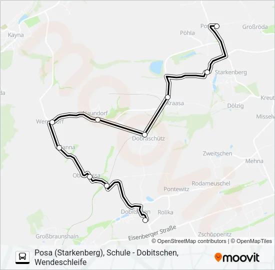 683 Bus Line Map