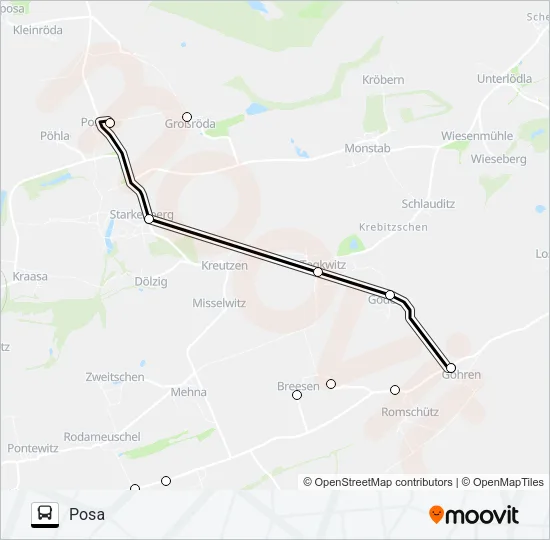 684 Bus Line Map