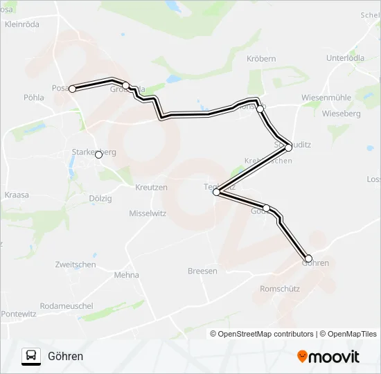 684 Bus Line Map